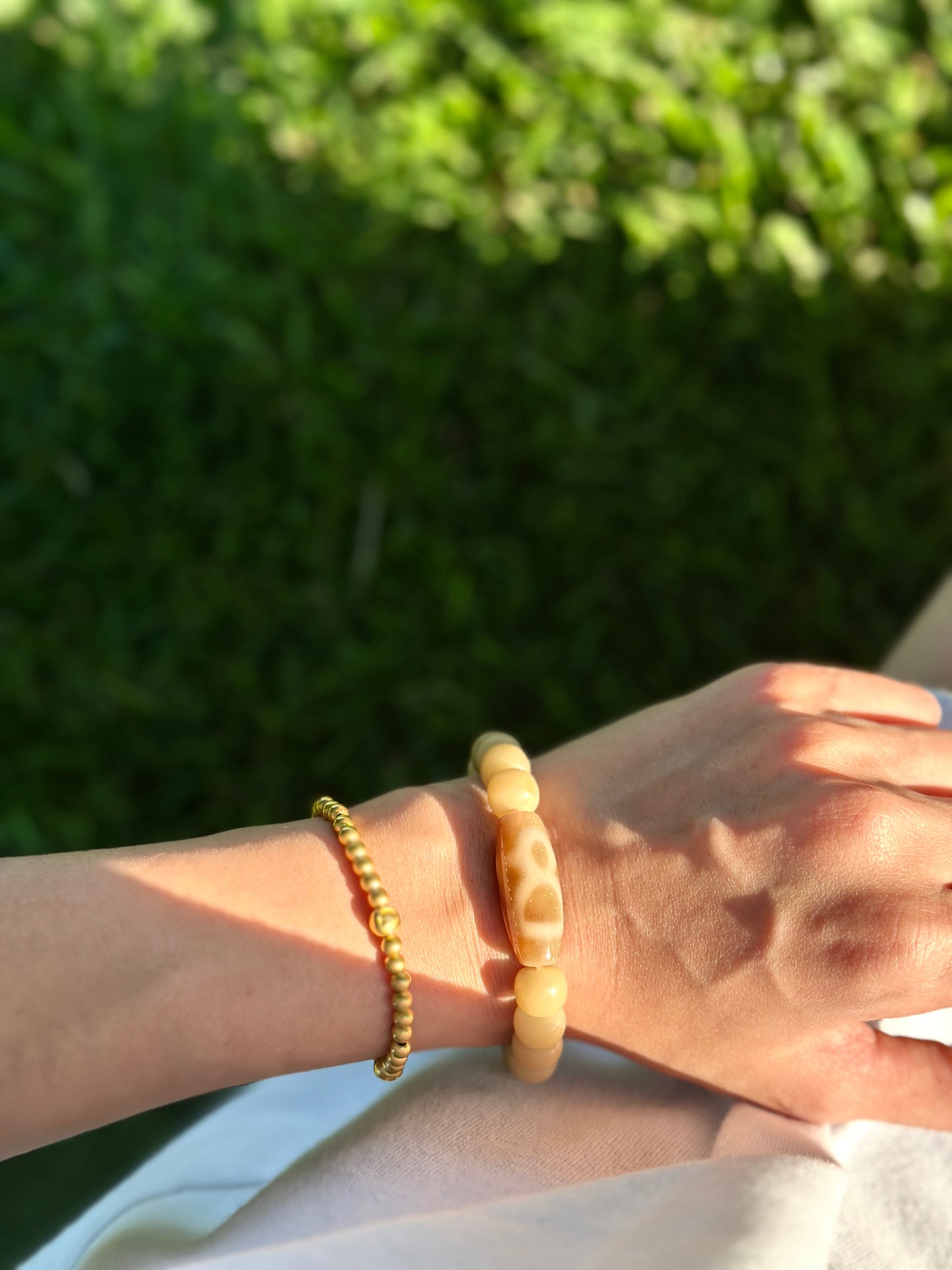 God of Wealth Dzi Bracelet