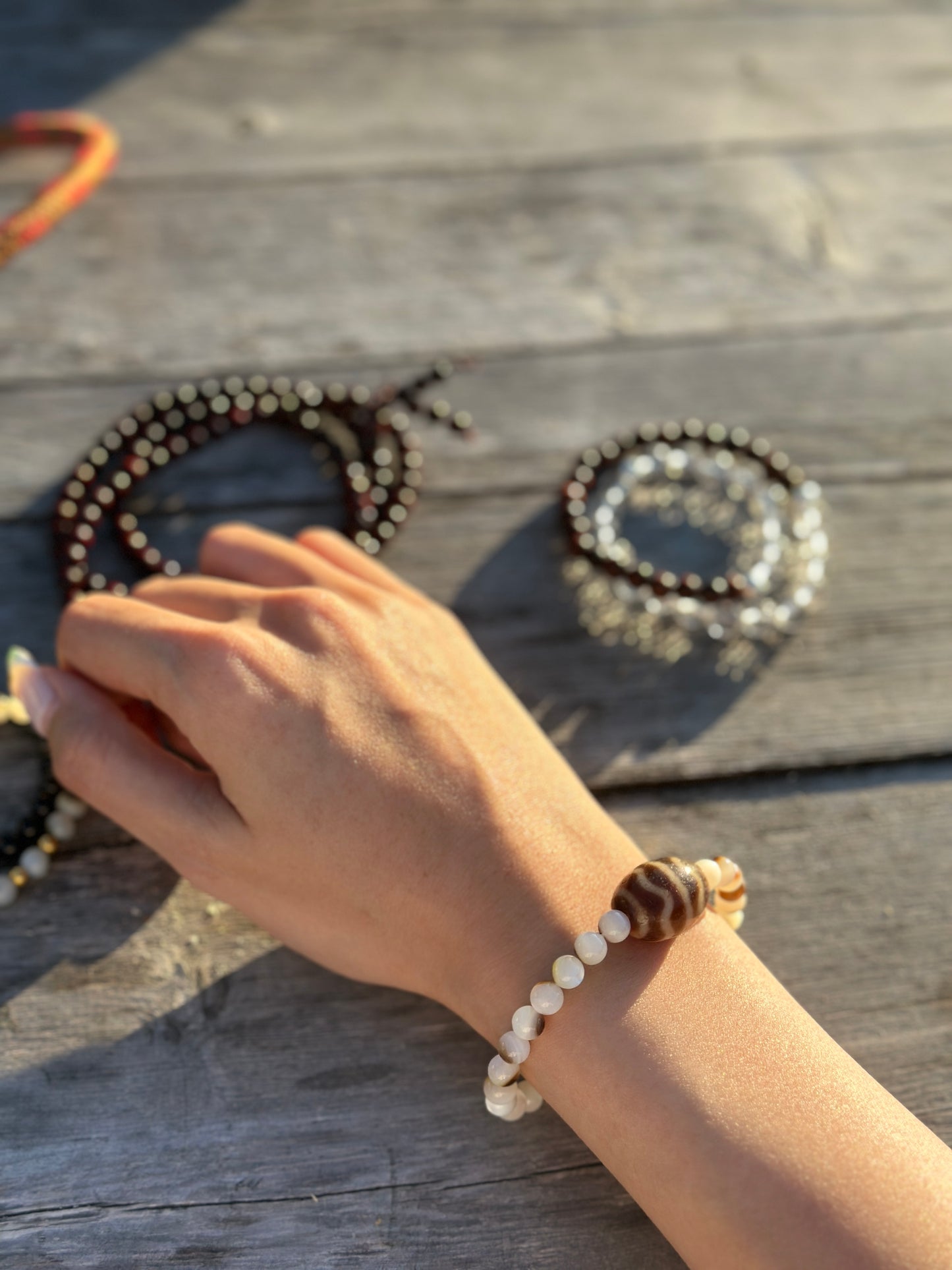 Water Wave Dzi Bracelet