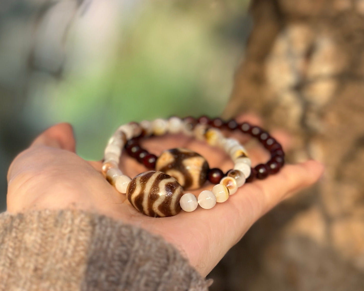 Water Wave Dzi Bracelet