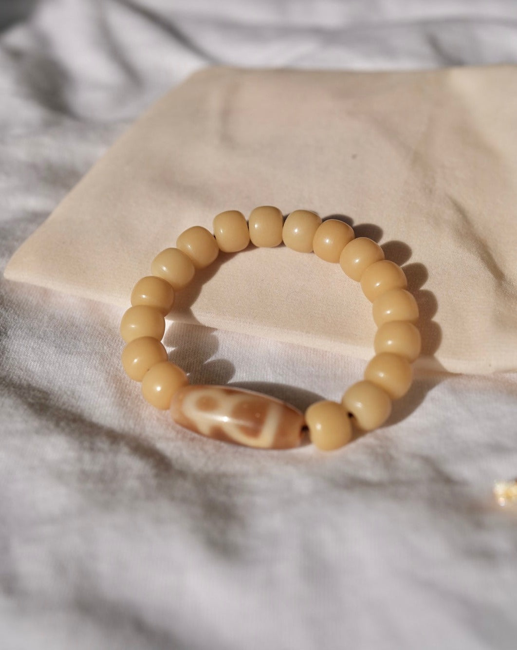 God of Wealth Dzi Bracelet