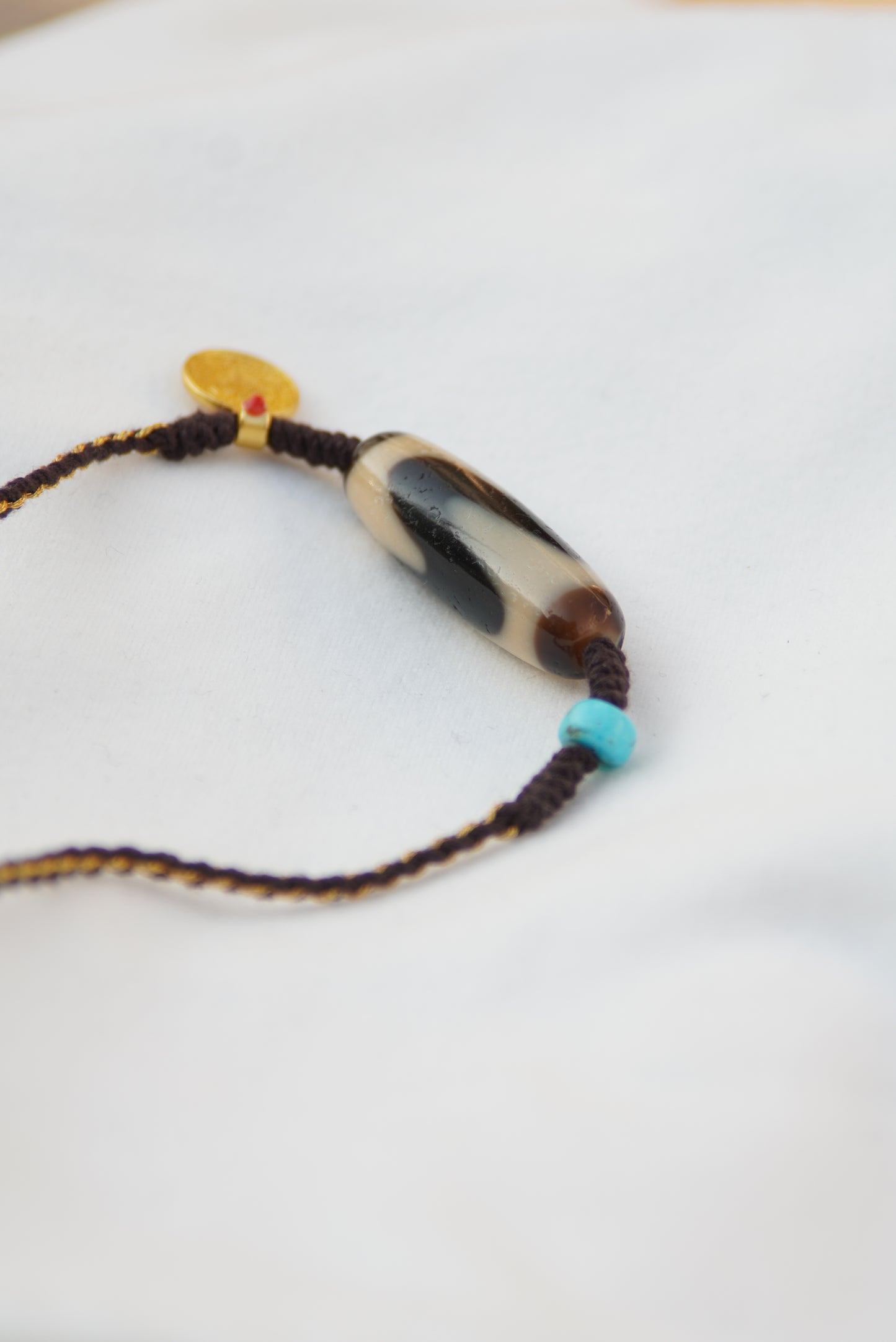 Guardian Trigram Tiger Dzi Necklace