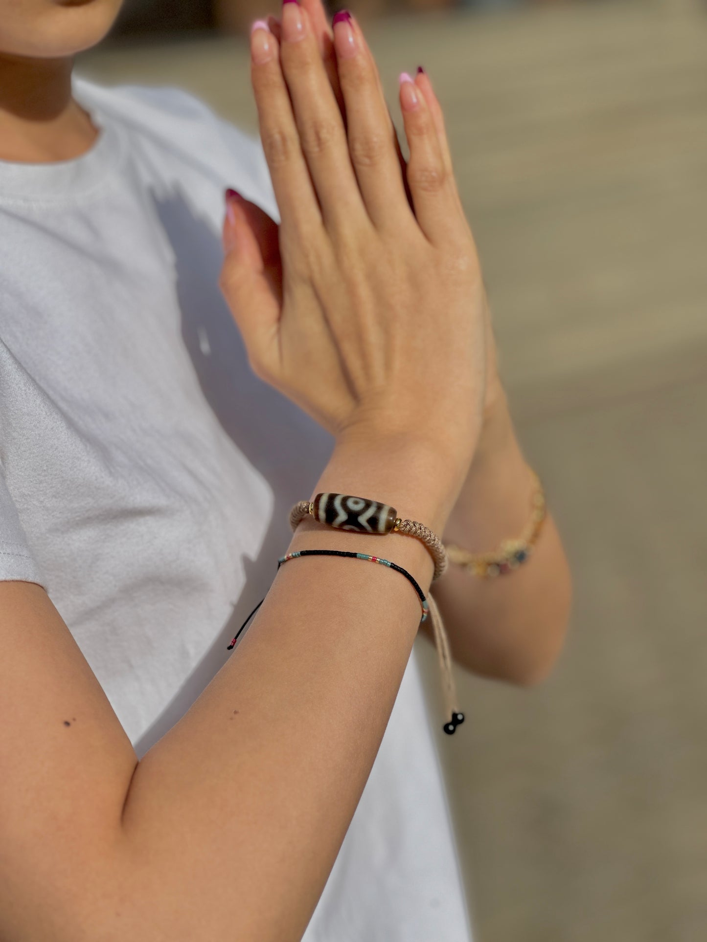 Three-eyed Dzi Bracelet